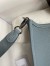 Hermes Evelyne Mini Handmade Bag in Blue Lin Clemence Leather