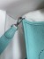 Hermes Evelyne Mini Handmade Bag in Blue Atoll Clemence Leather