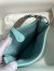 Hermes Evelyne Mini Handmade Bag in Blue Atoll Clemence Leather