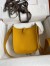 Hermes Evelyne Mini Handmade Bag in Jaune Clemence Leather 