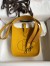Hermes Evelyne Mini Handmade Bag in Jaune Clemence Leather 