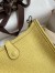 Hermes Evelyne Mini Handmade Bag in Jaune Poussin Clemence Leather