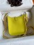 Hermes Evelyne Mini Handmade Bag in Lime Clemence Leather