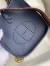 Hermes Evelyne Mini Handmade Bag in Navy Blue Clemence Leather