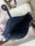 Hermes Evelyne Mini Handmade Bag in Navy Blue Clemence Leather