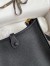 Hermes Evelyne Mini Handmade Bag in Black Clemence Leather