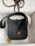 Hermes Evelyne Mini Handmade Bag in Black Clemence Leather