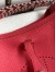 Hermes Evelyne Mini Handmade Bag in Rose Lipstick Clemence Leather