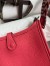 Hermes Evelyne Mini Handmade Bag in Rose Lipstick Clemence Leather