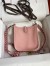 Hermes Evelyne Mini Handmade Bag in Pink Clemence Leather