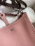 Hermes Evelyne Mini Handmade Bag in Pink Clemence Leather