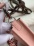 Hermes Evelyne Mini Handmade Bag in Pink Clemence Leather