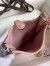 Hermes Evelyne Mini Handmade Bag in Pink Clemence Leather