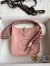 Hermes Evelyne Mini Handmade Bag in Pink Clemence Leather