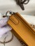 Hermes Evelyne Mini Handmade Bag in Sesame Clemence Leather