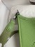 Hermes Evelyne Mini Handmade Bag in Vert Criquet Clemence Leather
