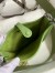 Hermes Evelyne Mini Handmade Bag in Vert Criquet Clemence Leather