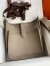 Hermes Evelyne III PM 29 Handmade Bag in Gris Asphalt Clemence Leather