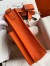 Hermes Evelyne III PM 29 Handmade Bag in Orange Clemence Leather