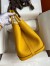 Hermes Garden Party 30 Handmade Bag in Jaune Ambre Clemence Leather 