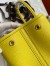 Hermes Garden Party 30 Handmade Bag in Lime Clemence Leather