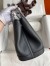Hermes Garden Party 30 Handmade Bag in Black Clemence Leather 
