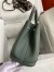 Hermes Garden Party 30 Handmade Bag in Malachite Clemence Leather 
