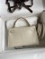 Hermes Kelly Mini II Sellier Handmade Bag In Beton Matte Alligator Leather