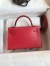 Hermes Kelly Mini II Sellier Handmade Bag In Rose Extreme Matte Alligator Leather