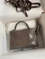 Hermes Kelly Mini II Sellier Handmade Bag In Taupe Shiny Alligator Leather