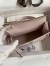 Hermes Kelly Mini II Sellier Handmade Bag In Mauve Pale Chevre Mysore Leather