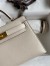 Hermes Kelly Mini II Sellier Handmade Bag In Nata Chevre Mysore Leather