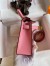 Hermes Kelly Mini II Sellier Handmade Bag In Rose Confetti Chevre Mysore Leather