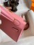 Hermes Kelly Mini II Sellier Handmade Bag In Rose Confetti Chevre Mysore Leather