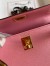 Hermes Kelly Mini II Sellier Handmade Bag In Rose Confetti Chevre Mysore Leather