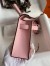 Hermes Kelly Mini II Sellier Handmade Bag In Rose Sakura Chevre Mysore Leather