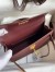 Hermes Kelly Mini II Sellier Handmade Bag In Bordeaux Epsom Calfskin