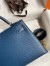 Hermes Kelly Mini II Sellier Handmade Bag In Deep Blue Epsom Calfskin 