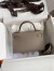 Hermes Kelly Mini II Sellier Handmade Bag In Gris Asphalt Epsom Calfskin