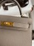 Hermes Kelly Mini II Sellier Handmade Bag In Gris Asphalt Epsom Calfskin