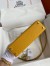 Hermes Kelly Mini II Sellier Handmade Bag In Jaune Ambre Epsom Calfskin