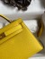 Hermes Kelly Mini II Sellier Handmade Bag In Jaune de Naples Epsom Calfskin