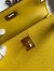 Hermes Kelly Mini II Sellier Handmade Bag In Jaune de Naples Epsom Calfskin