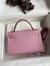 Hermes Kelly Mini II Sellier Handmade Bag In Mauve Sylvestre Epsom Calfskin