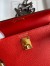 Hermes Kelly Mini II Sellier Handmade Bag In Red Epsom Calfskin