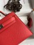 Hermes Kelly Mini II Sellier Handmade Bag In Piment Epsom Calfskin