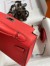 Hermes Kelly Mini II Sellier Handmade Bag In Piment Epsom Calfskin