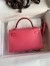 Hermes Kelly Mini II Sellier Handmade Bag In Rose Lipstick Epsom Calfskin