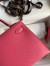 Hermes Kelly Mini II Sellier Handmade Bag In Rose Lipstick Epsom Calfskin