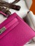 Hermes Kelly Mini II Sellier Handmade Bag In Rose Purple Epsom Calfskin